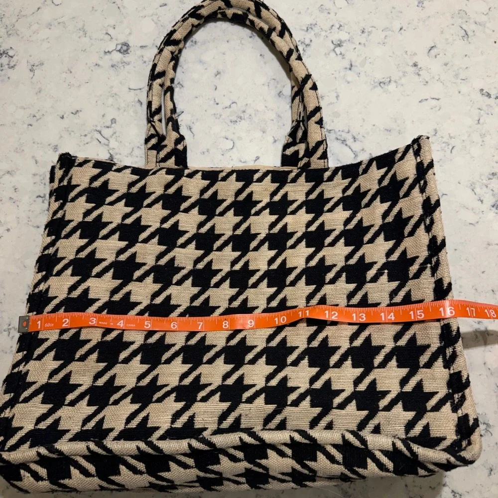 H&M houndstooth work bag 16x12